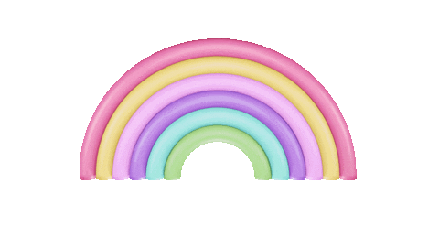 Eine sich drehende Regenbogenfahne