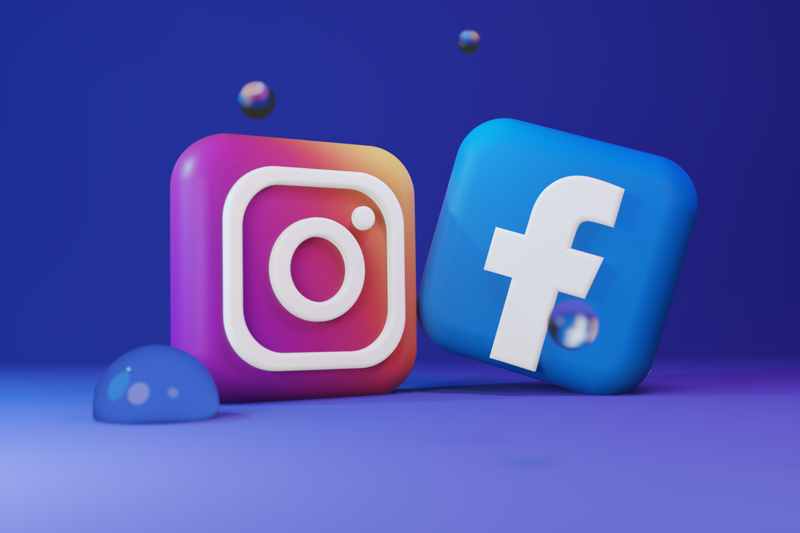 instagram und facebook icons